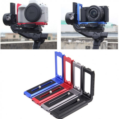 Support universel en forme de L pour caméra, plaque à dégagement rapide pour stabilisateurs de caméra RSC2/RS3, spécification : L-450 noir SH28011058-09